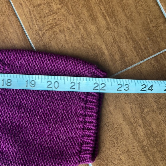 Vintage Magenta Cable Sweater - Picture 3 of 10